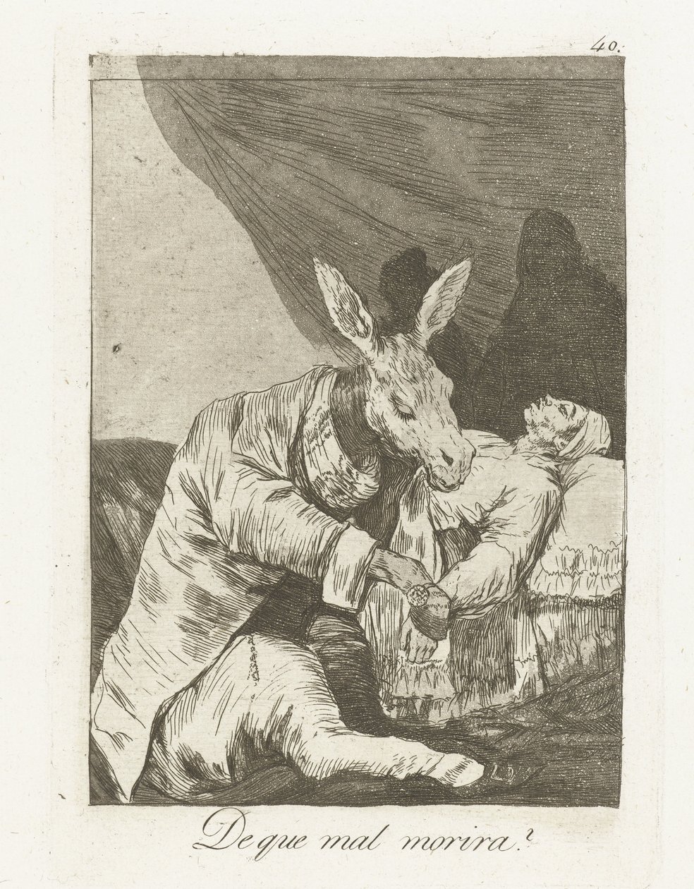 Woran wird er sterben? von Francisco de Goya