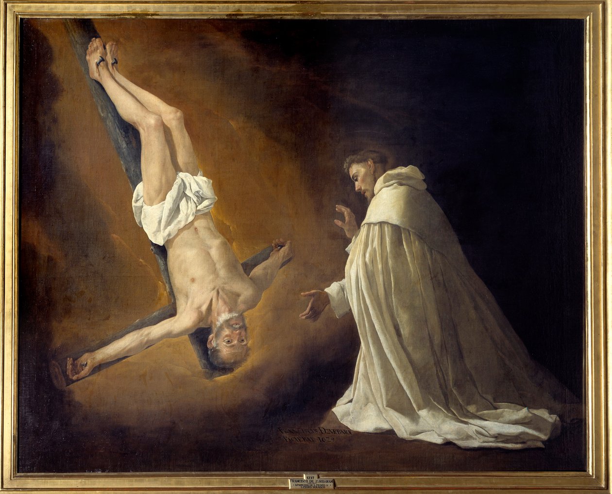 Erscheinung des gekreuzigten Heiligen Petrus vor dem Heiligen Petrus Nolasque von Francisco de Zurbaran