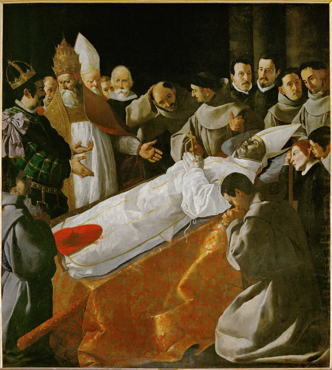 Die Ausstellung des Körpers von Saint Bonaventura von Francisco de Zurbaran