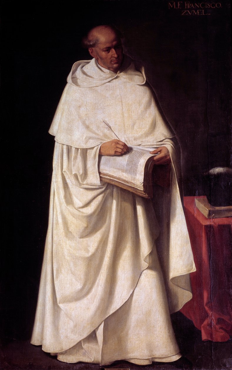 Porträt von Francisco Zumel, spanischer Ordensgeistlicher und Theologe von Francisco de Zurbaran