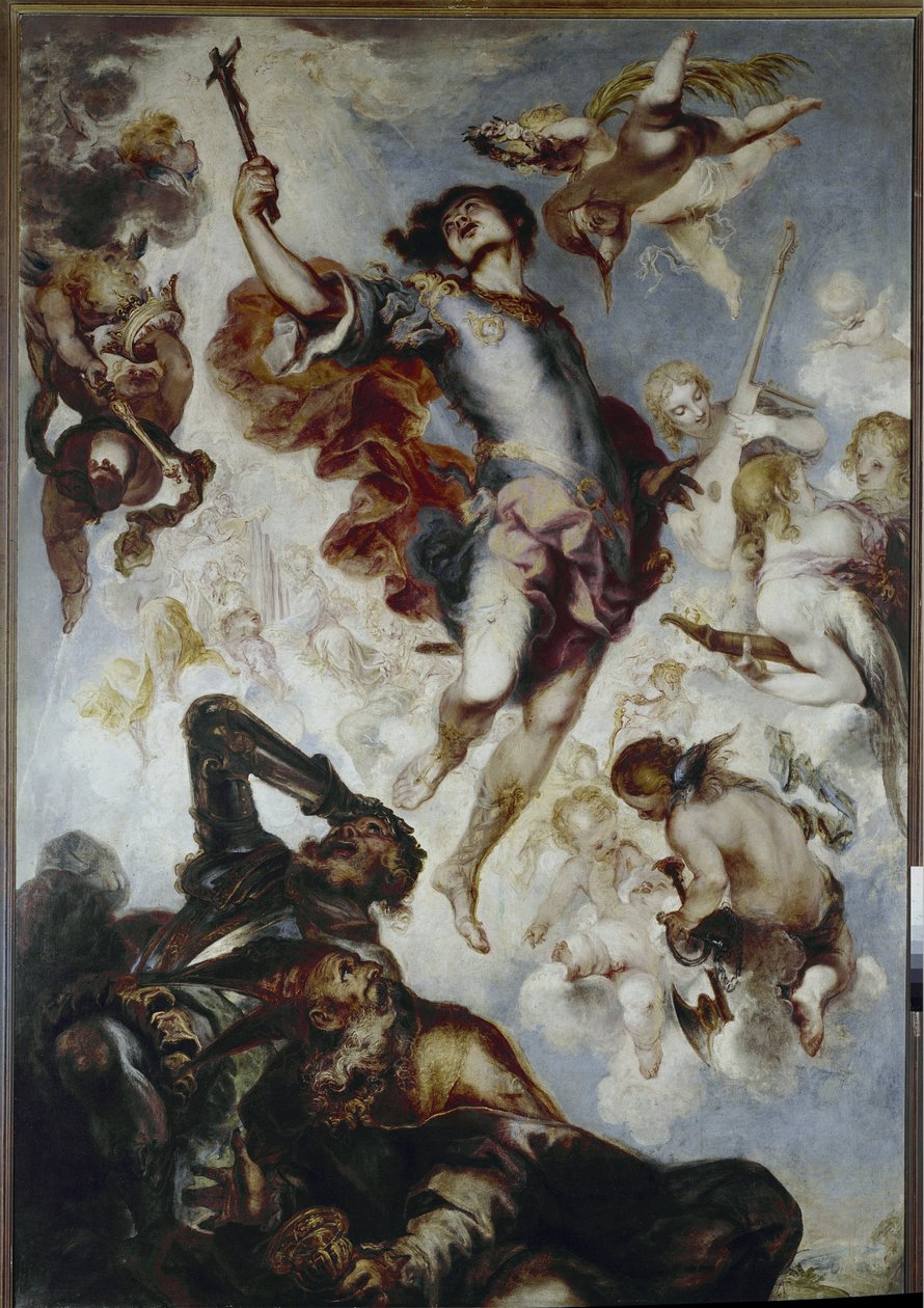 Der Triumph des Hermenegilde (Visigothenprinz und Märtyrer, ca. 560-585) von Francisco the Younger Herrera