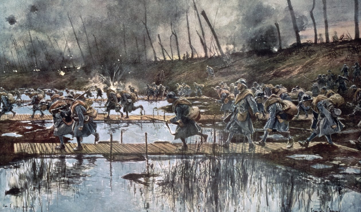 Die Schlacht an der Yser 1914 von Francois Flameng