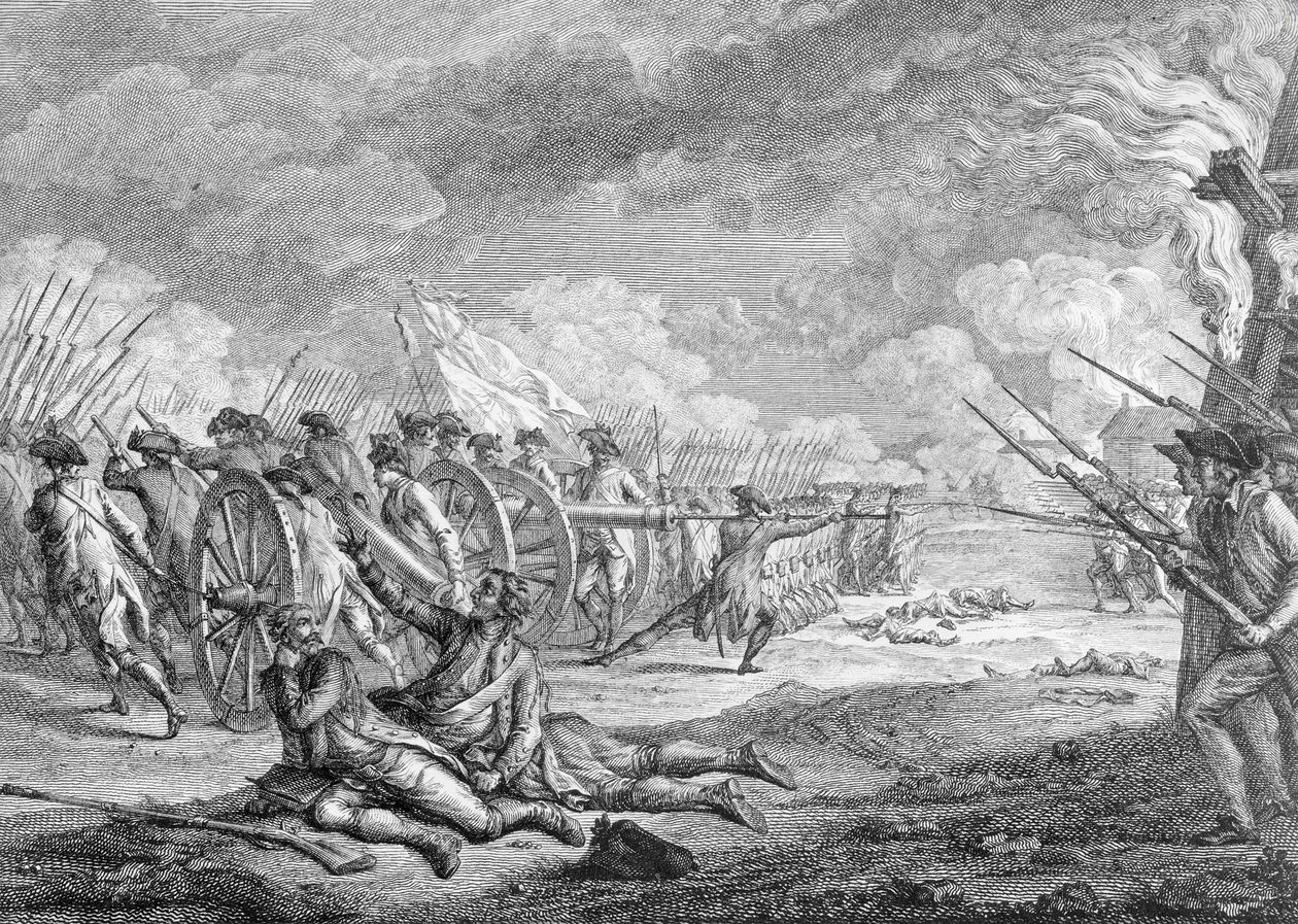 Schlacht von Lexington, 19. April 1775, aus 