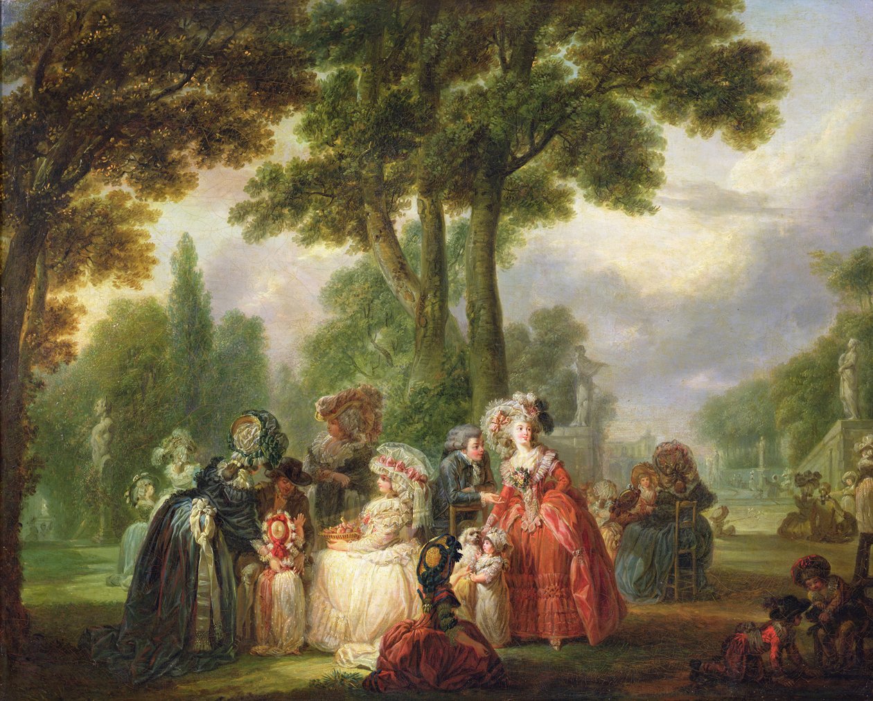 Ein Treffen im Park von Francois Louis Joseph Watteau