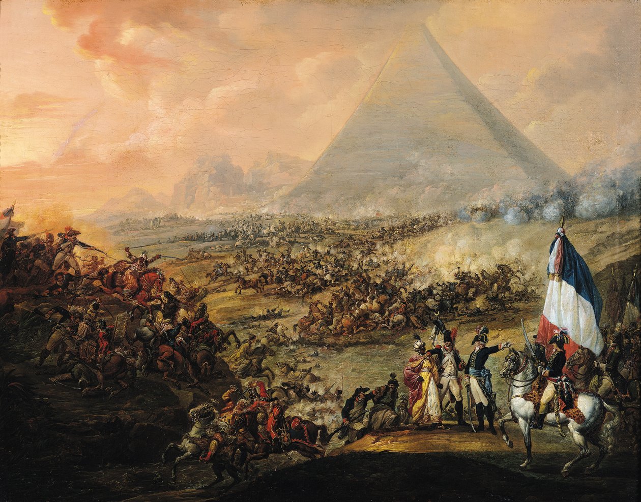 Schlacht bei den Pyramiden, 21. Juli 1798 von Francois Louis Joseph Watteau