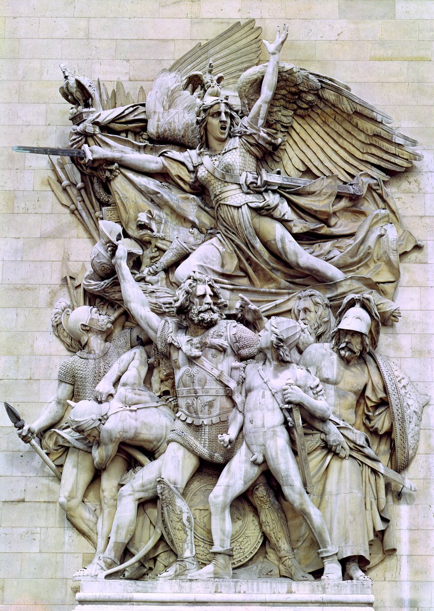 La Marseillaise, Detail von der Ostseite des Arc de Triomphe, 1832-35 von Francois Rude
