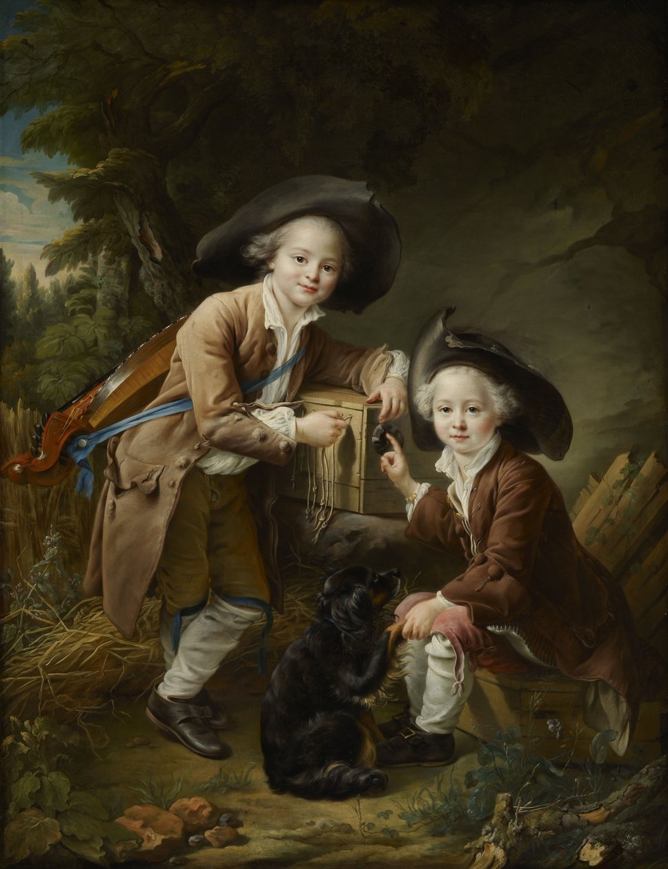 Der Comte und Chevalier de Choiseul als Savoyarden von Francois Hubert Drouais