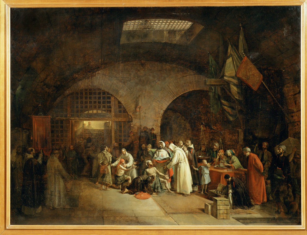 Freikauf der Gefangenen in den Gefängnissen von Algier von Francois Marius Granet