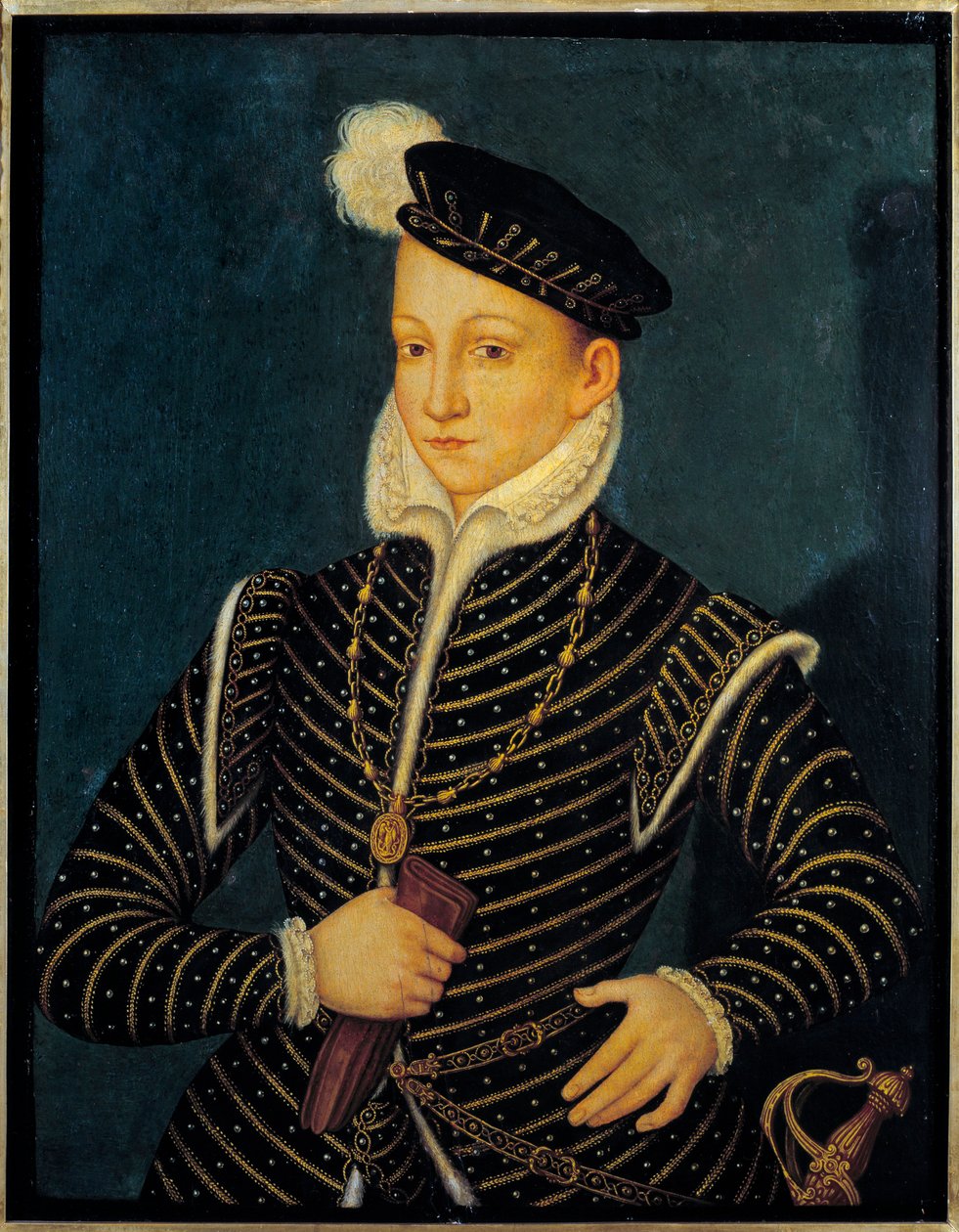 Porträt von Karl IX., König von Frankreich von Francois (attr. to) Clouet