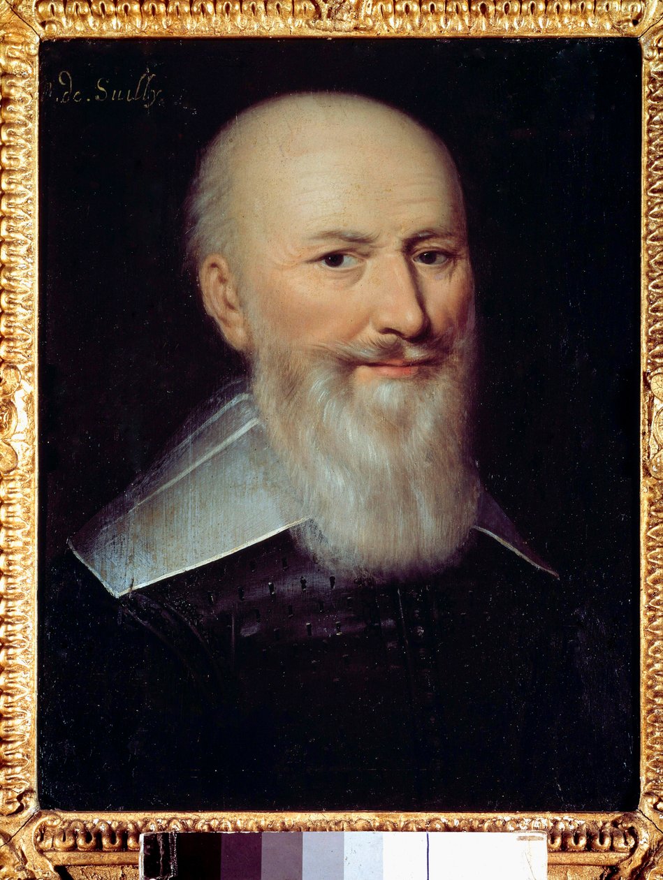 Porträt von Maximilian de Bethune (1560-1641) Baron de Rosny, Herzog von Sully Anonymes Gemälde (wahrscheinlich François Quesnel) von Francois (attr.to) Quesnel