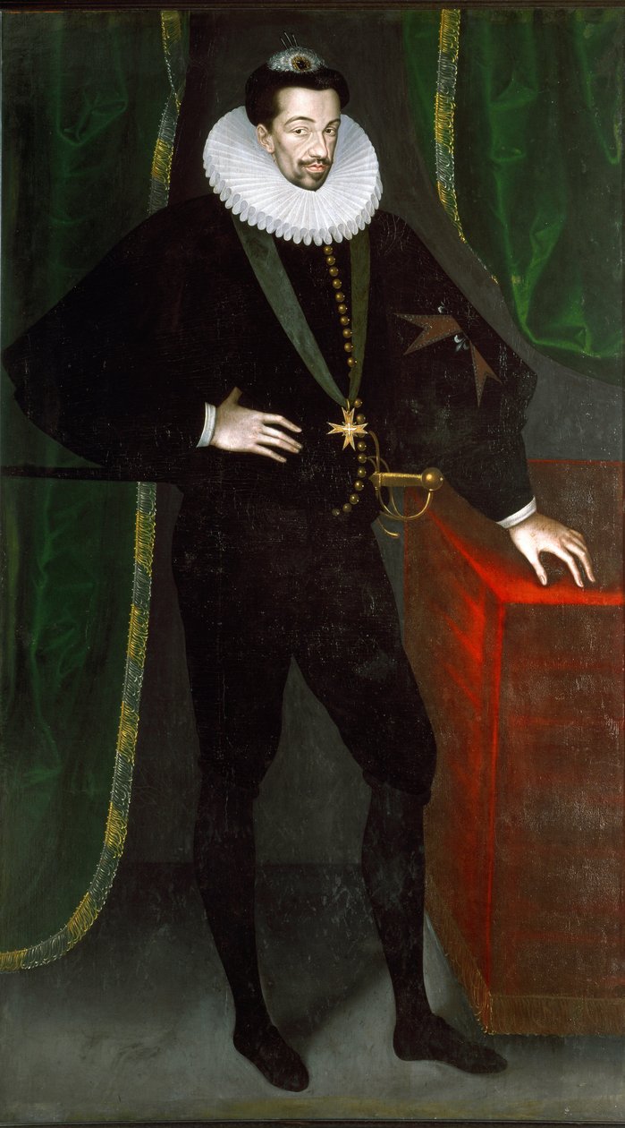 Porträt von Heinrich III. von Frankreich, um 1585 von Francois (circle of) Quesnel