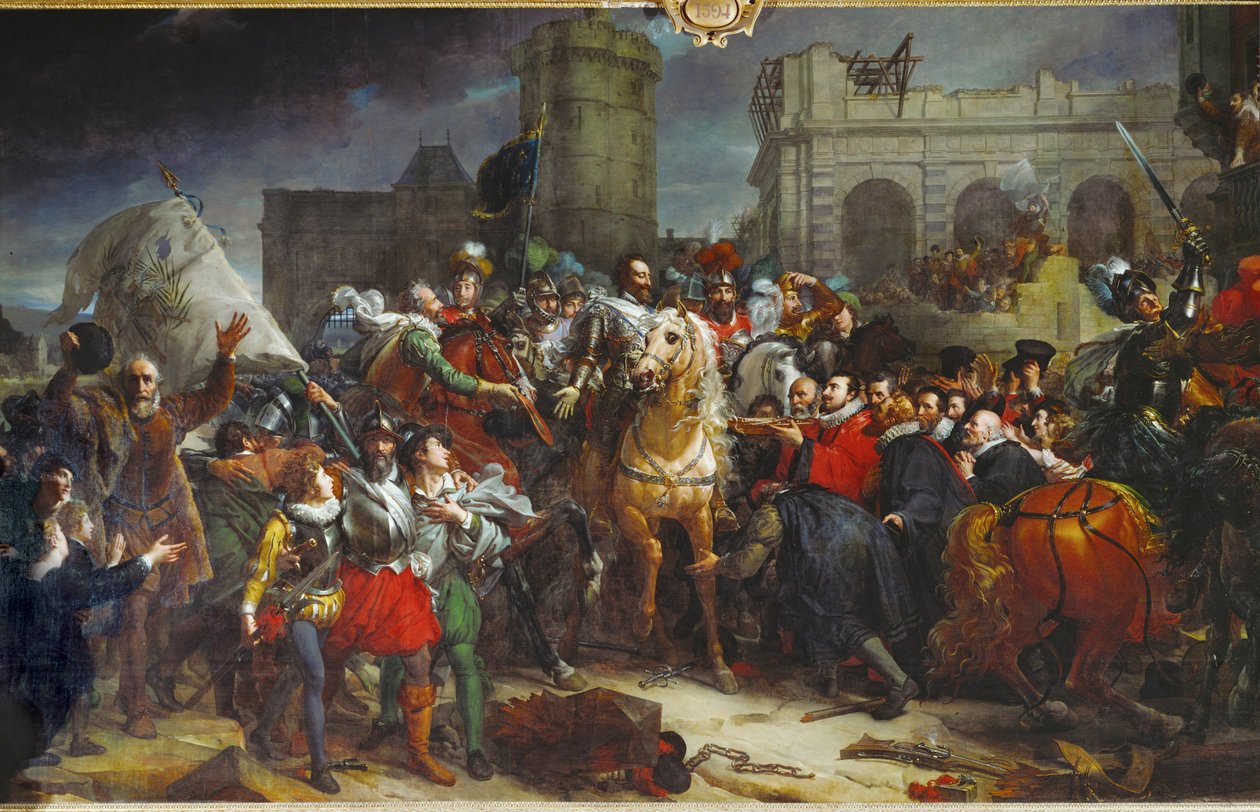 Einzug von Heinrich IV in Paris, 22. März von Francois (school of) Gerard