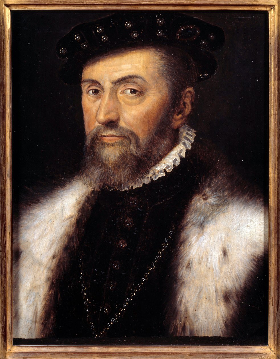 Porträt von Anne, Herzog von Montmorency, Konnetabel von Frankreich von Francois (workshop of) Clouet