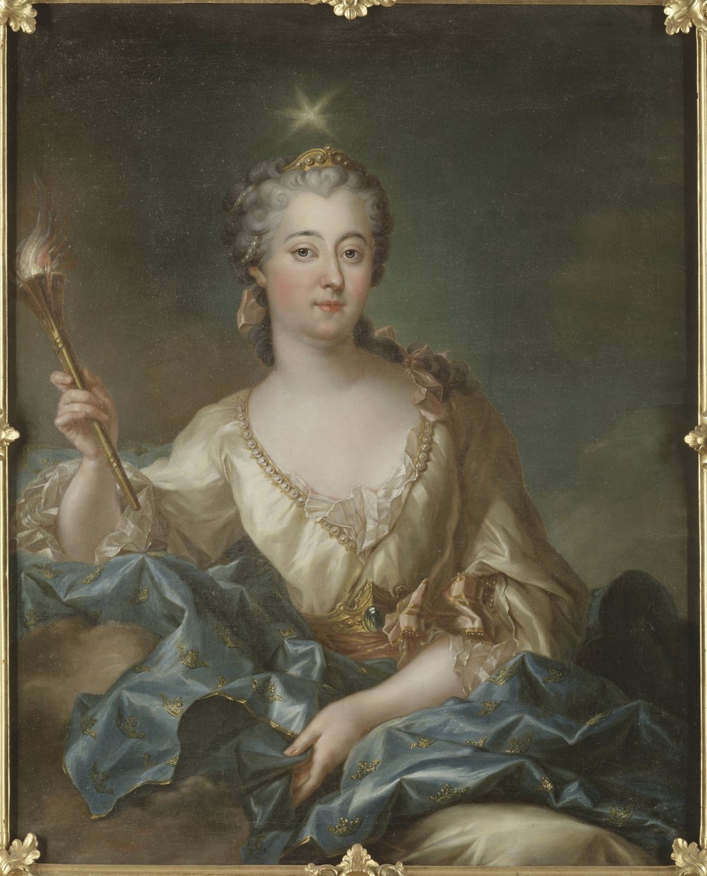 Porträt von Luise Ulrike von Preußen (1720-1782), Königin von Schweden, von François-Adrien Grasognon Latinville von Francois Adrien Grasognon Latinville