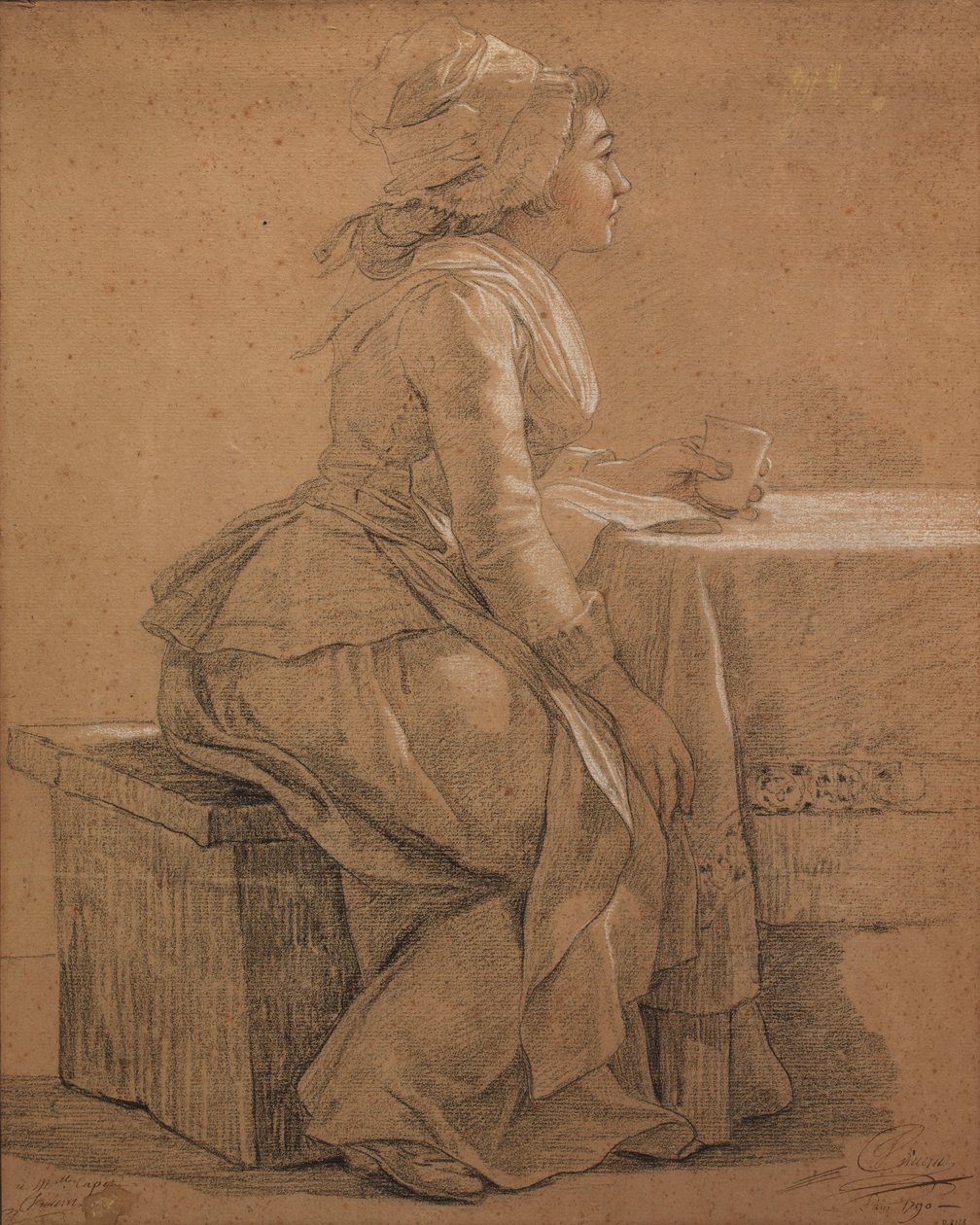 Porträt von Mademoiselle Marie Gabrielle Capet, die Malerin von François André Vincent