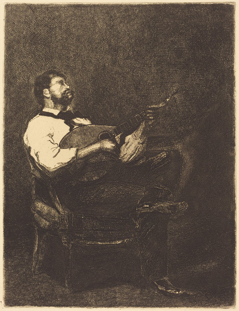 Gitarrenspieler von François Bonvin