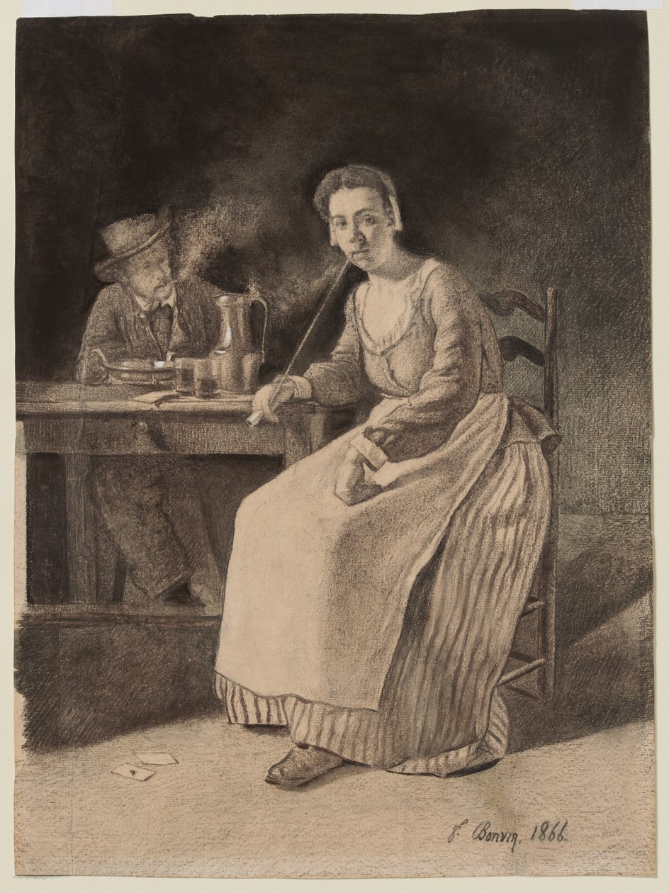 Innenansicht einer Taverne von François Bonvin