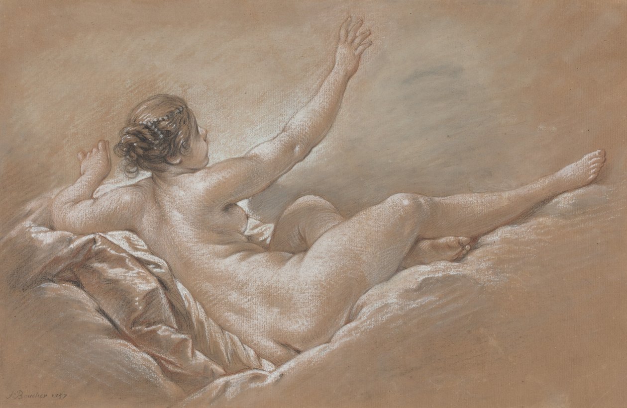 Danae empfängt den Goldregen von François Boucher