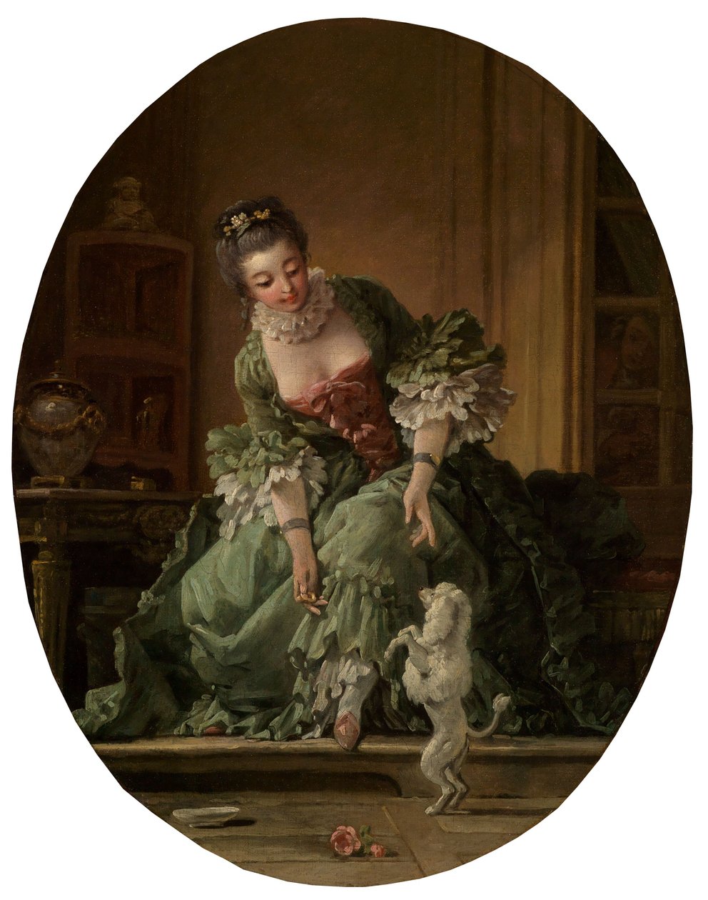 Das gelehrige Hündchen von François Boucher