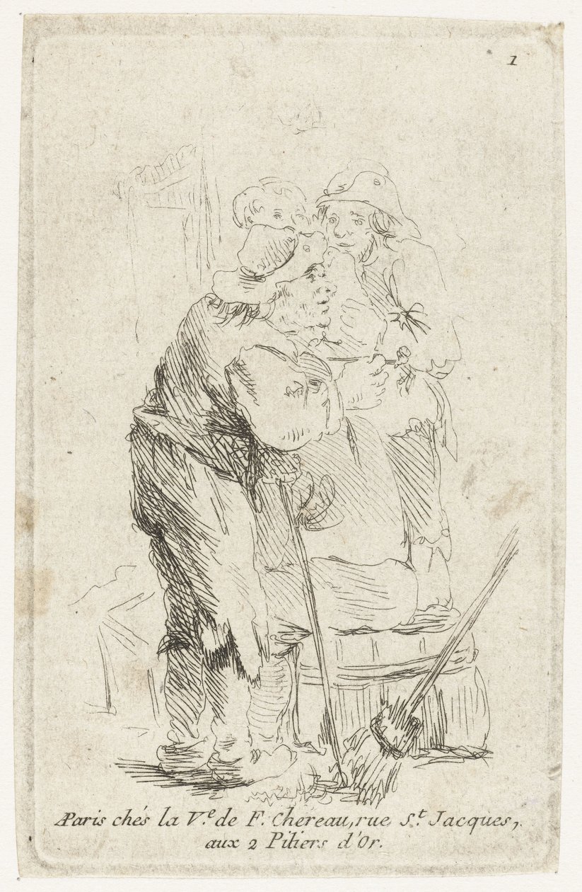 Drei Bauern von François Boucher
