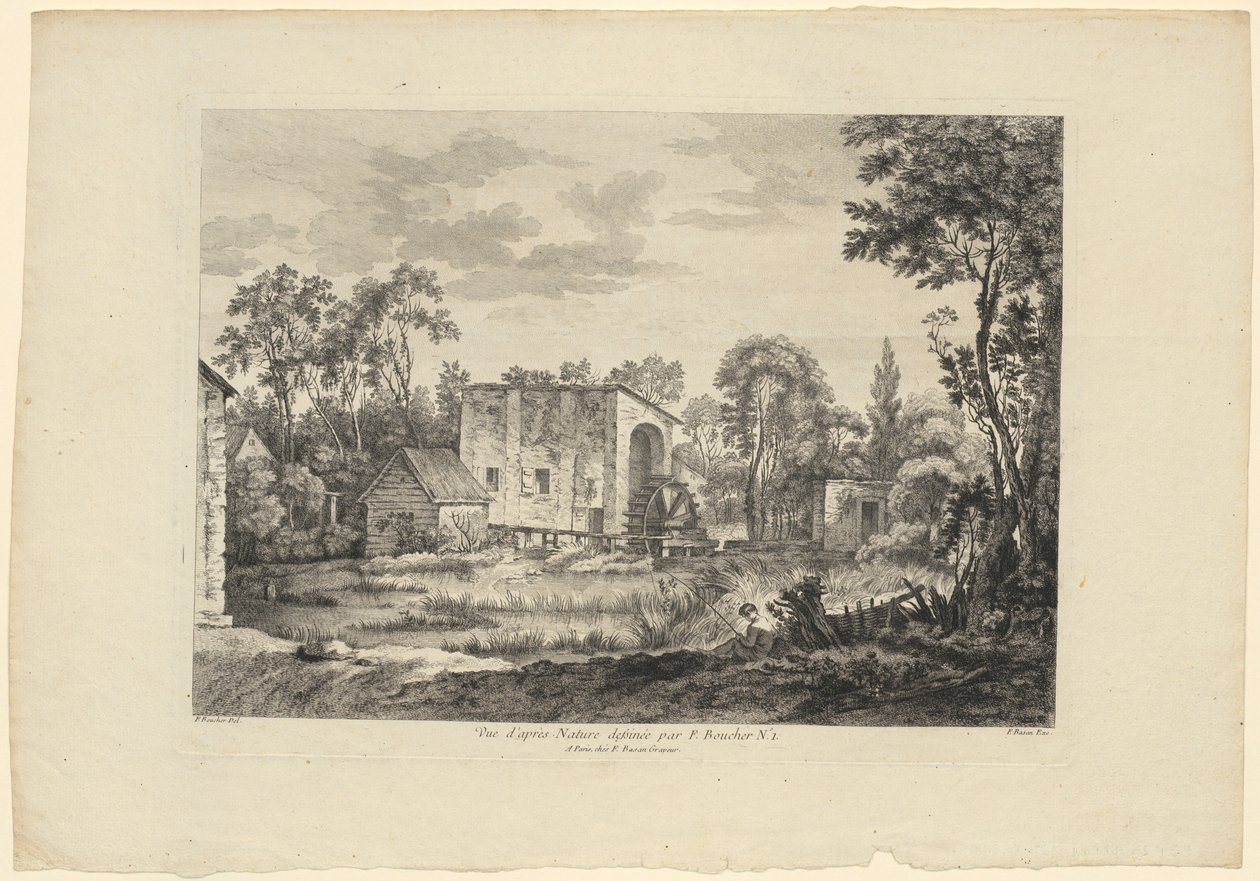 Naturstudie nach François Boucher (Nr. 1) von François Boucher