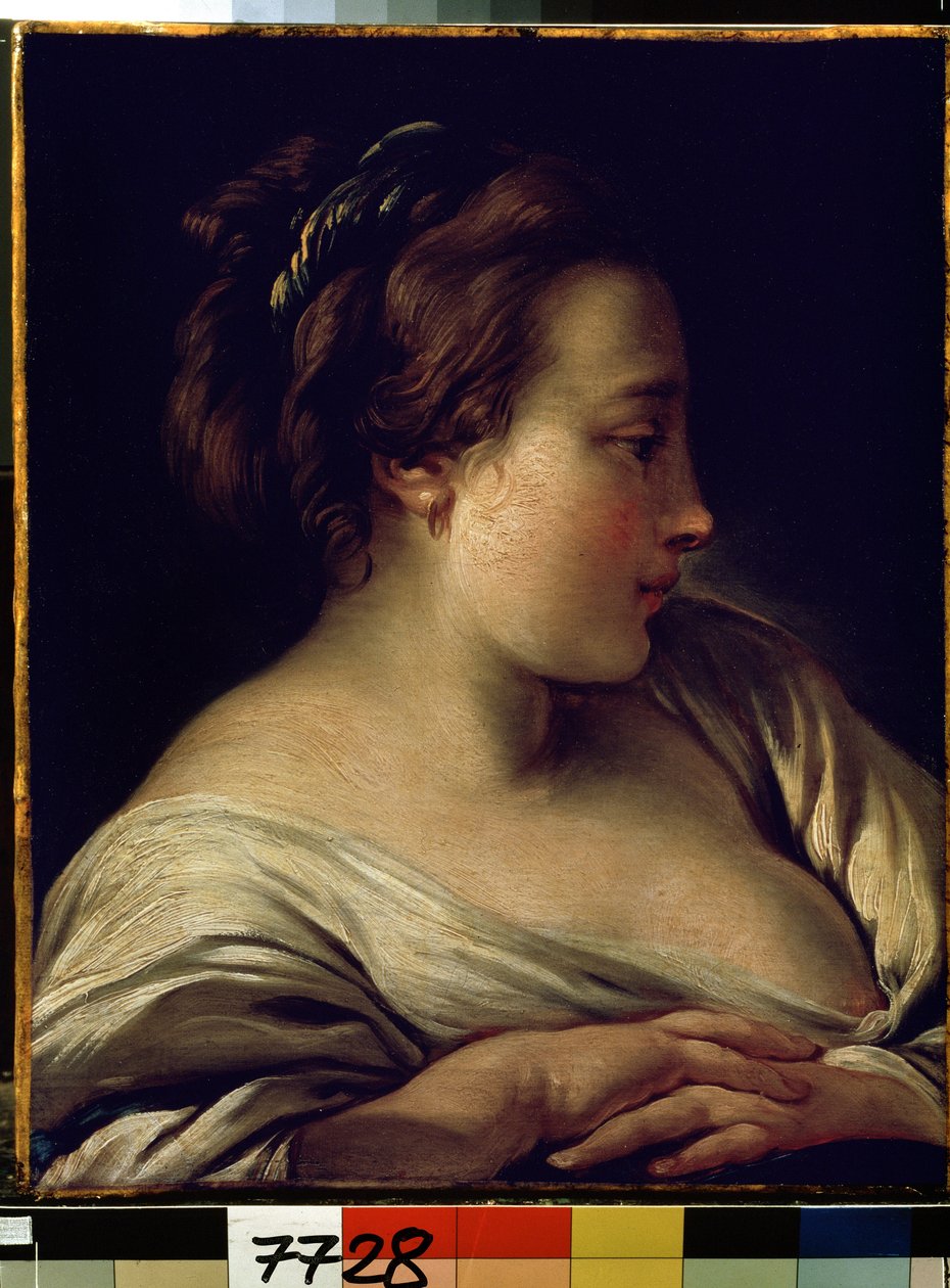 Porträt eines jungen Mädchens von François Boucher