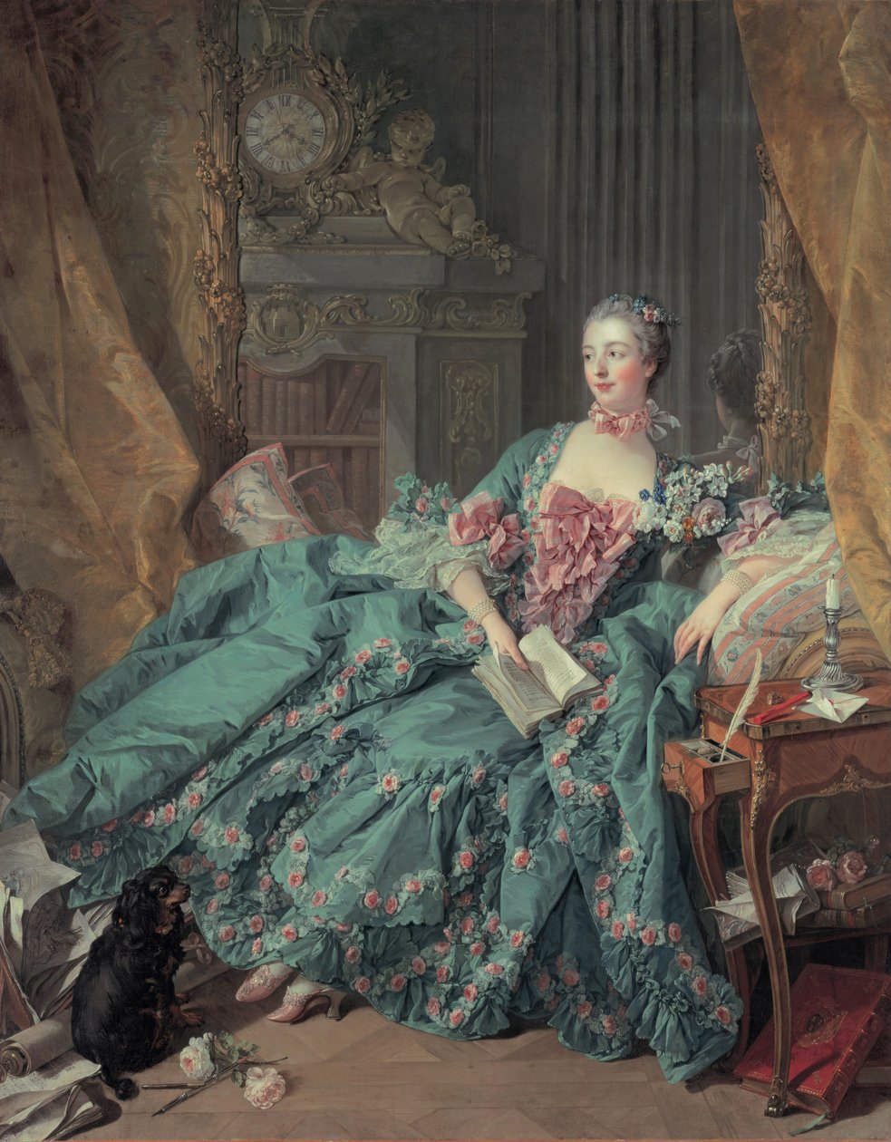 Porträt von Madame de Pompadour von François Boucher