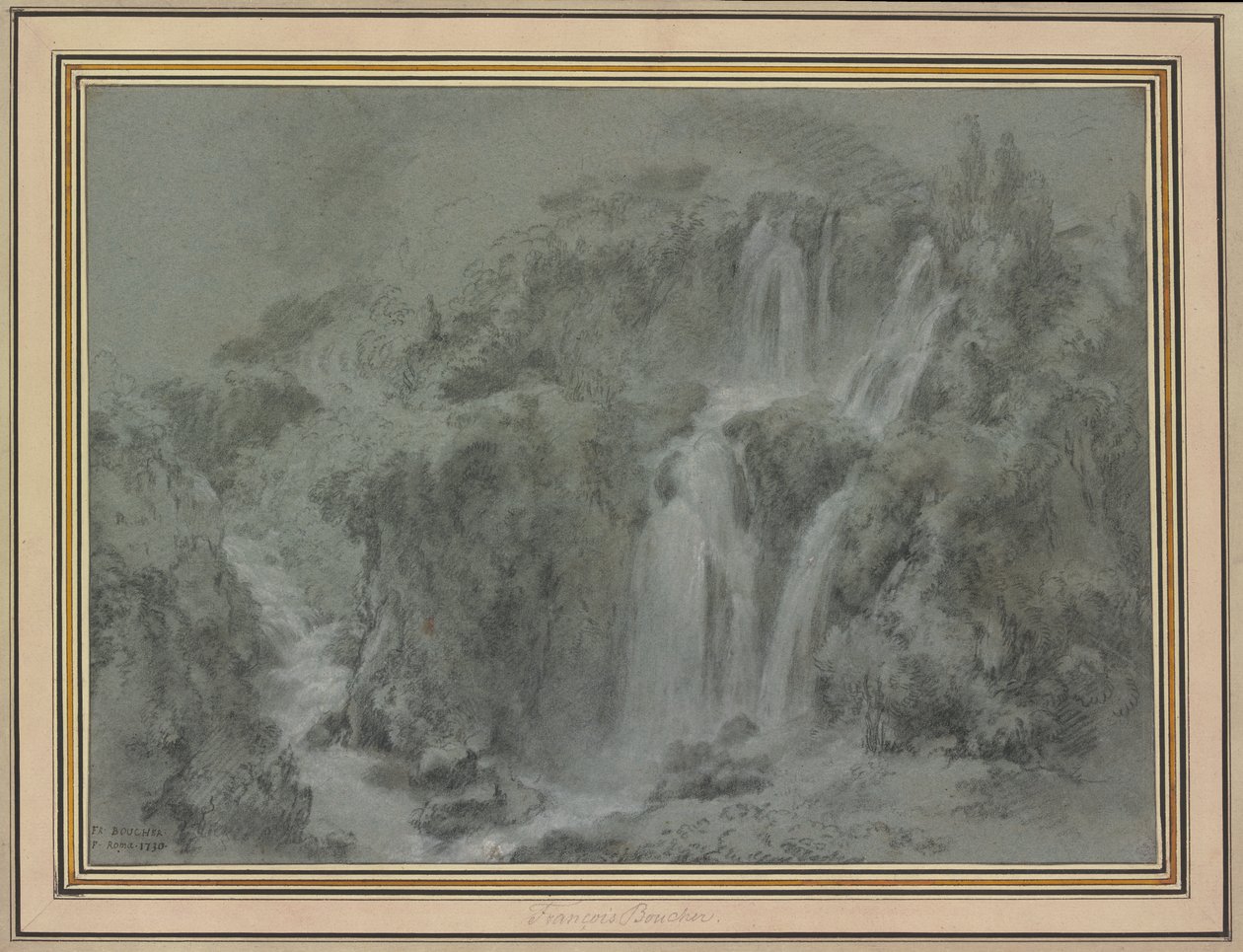 Die Wasserfälle von Tivoli von François Boucher