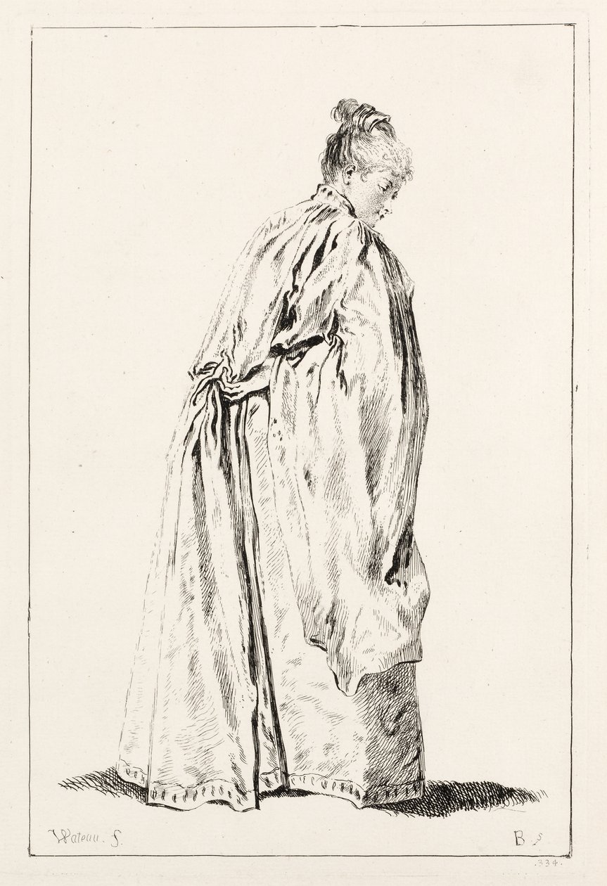 Stehende Frau von François Boucher