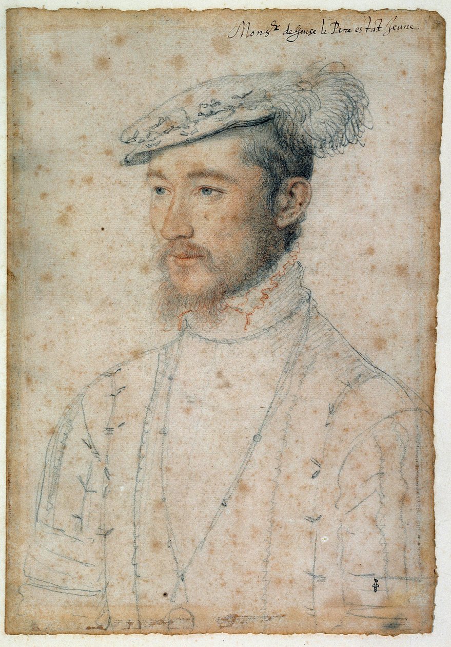 Porträt von François de Lorraine, Herzog von Guise (1520 - 1563) von François Clouet
