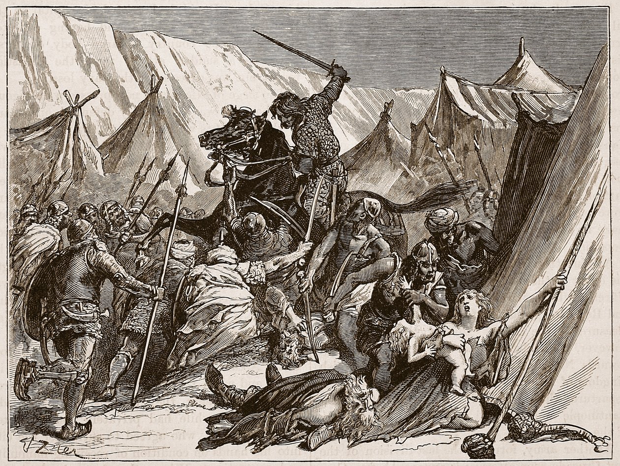 Robert von Normandie ruft die Kreuzfahrer zusammen, Illustration aus 