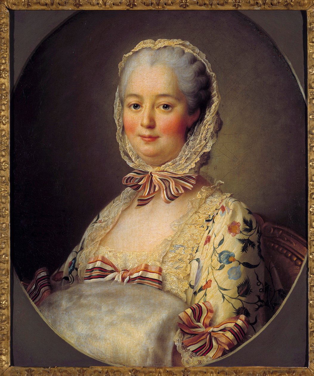 Porträt von Jeanne Antoinette Poisson, Marquise de Pompadour (Madame de Pompadour) von Francois Hubert Drouais