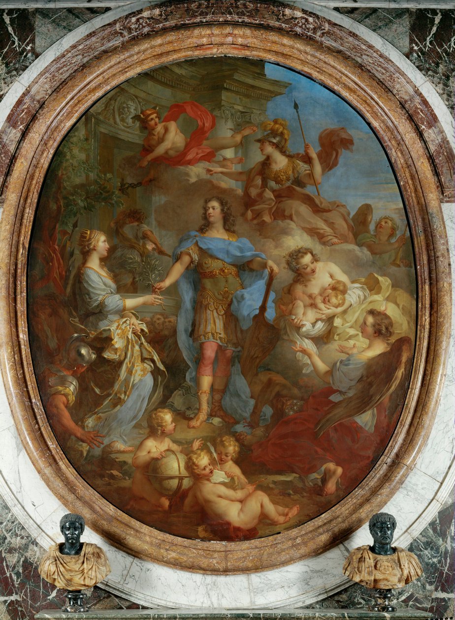 König Ludwig XV. bringt Frieden nach Europa von Francois Lemoyne