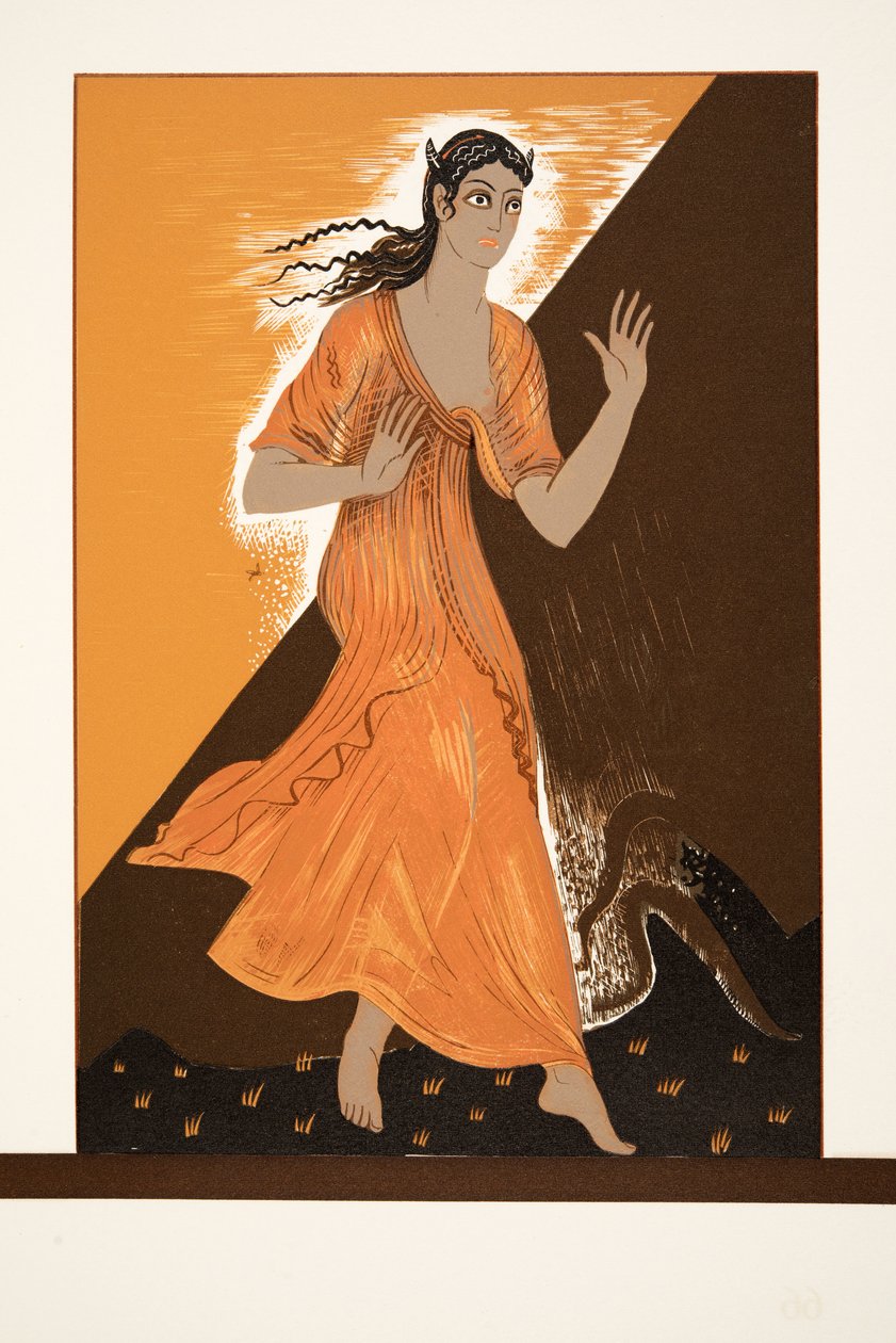 Pandora aus Prométhée Enchaîné von Aeschylus, veröffentlicht 1941 von Francois Louis Schmied
