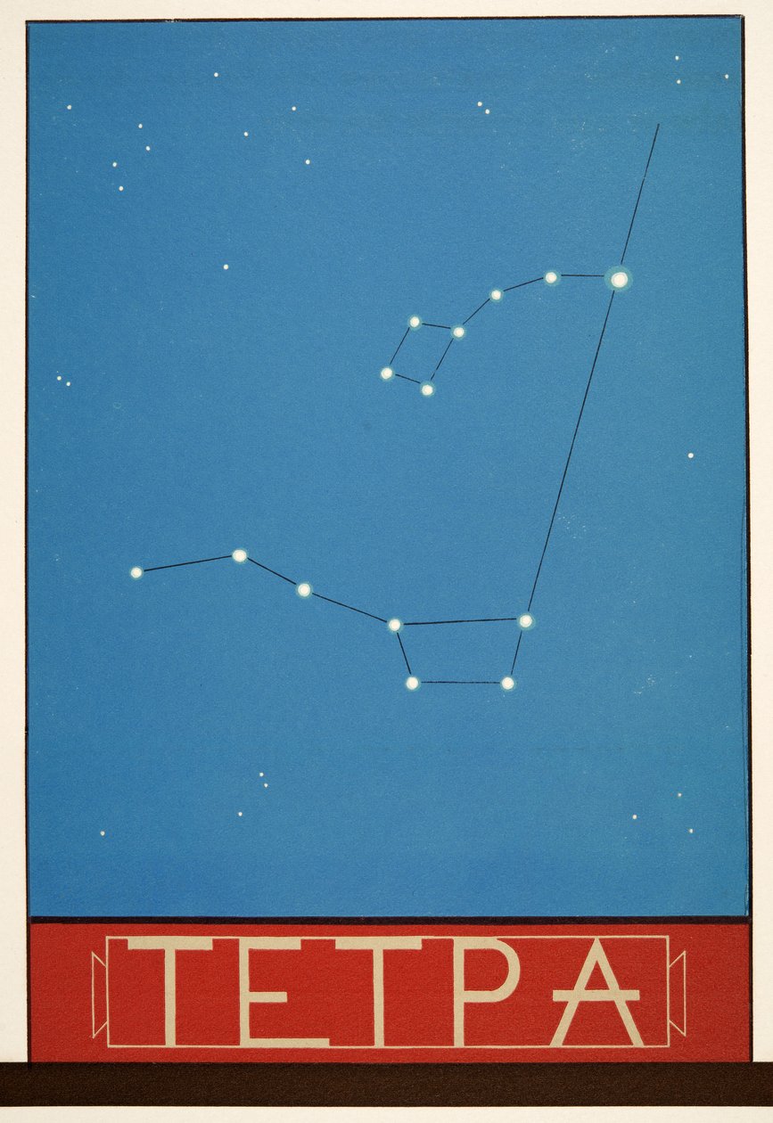 Tetpa (Konstellation) aus Prométhée Enchaîné von Aeschylus, veröffentlicht 1941 von Francois Louis Schmied