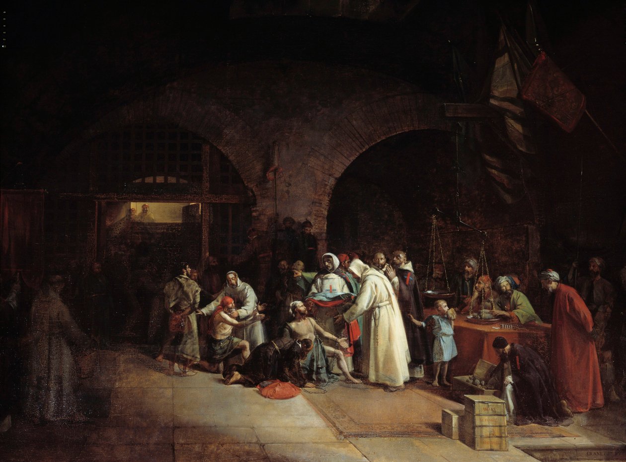 Französische Kolonisation Algeriens: „Befreiung von Gefangenen in den Gefängnissen von Algier“ (Francois Marius Granet) von Francois Marius Granet
