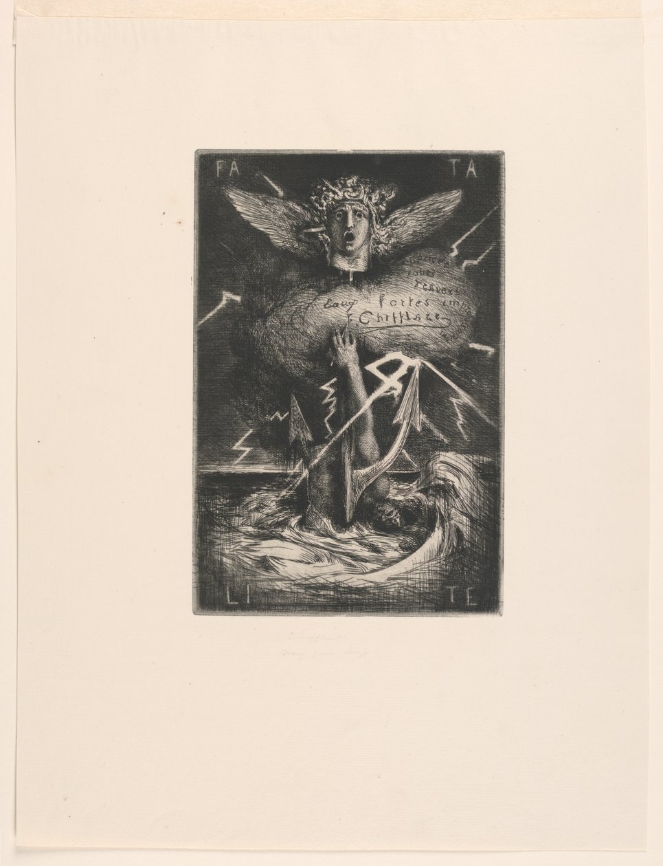 Titelseite für "Douze eaux-fortes" von Francois Nicolas Chifflart