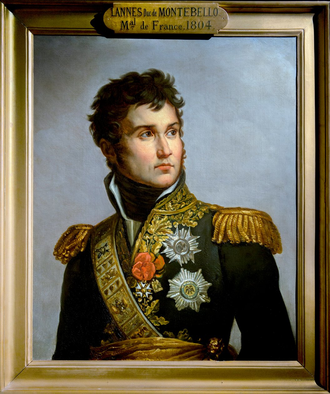 Porträt von Jean Lannes, Herzog von Montebello (1769-1809), Marschall des Empire. Kopie von Volpeliere nach dem Abdruck von Lannes durch Gerard - Paris - Musée de l