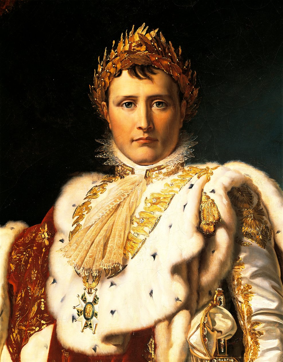 Napoleon Bonaparte in Kaisergewändern, von François Baron Gérard (1770-1837) ca. 1805 von Baron François Pascal Simon Gérard