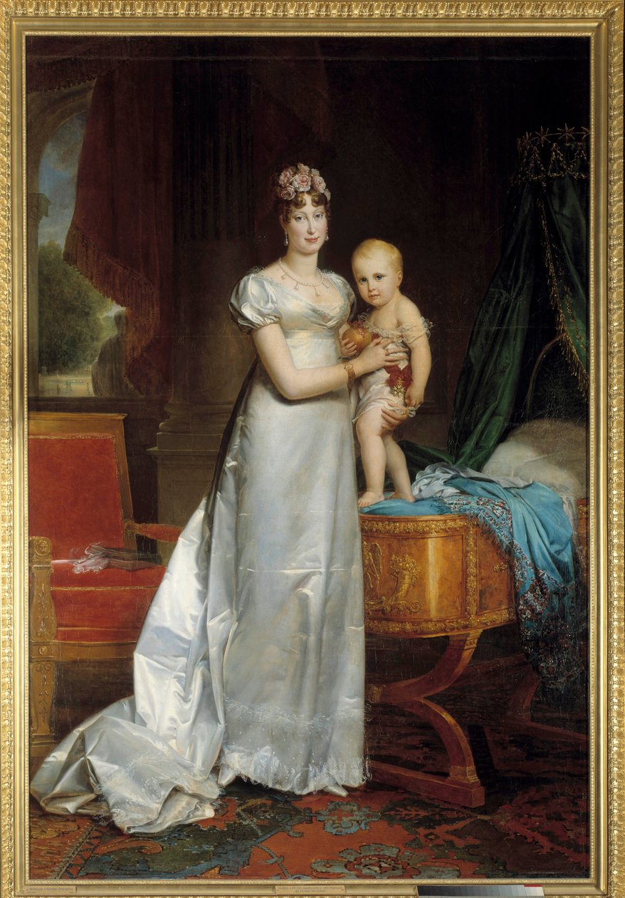 Porträt der Kaiserin Marie Louise (1791-1847) und des Königs von Rom von Baron François Pascal Simon Gérard