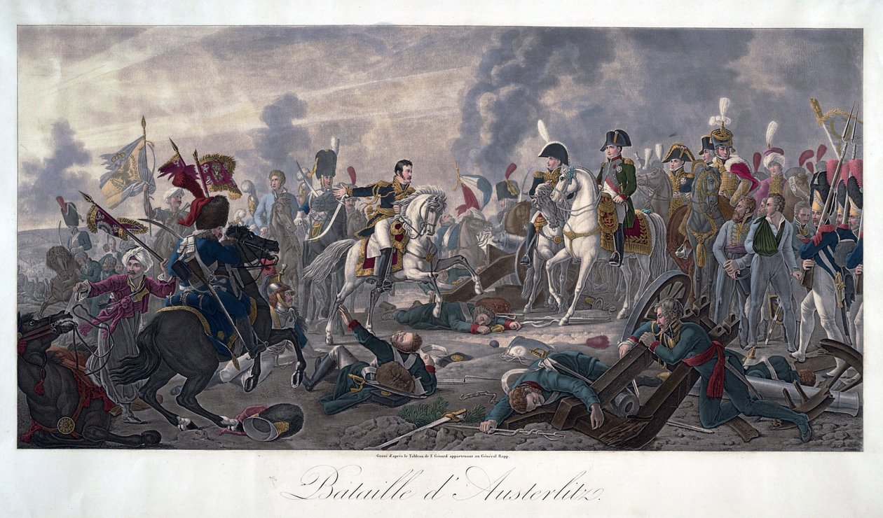 Die Schlacht von Austerlitz am 2. Dezember von Baron François Pascal Simon Gérard