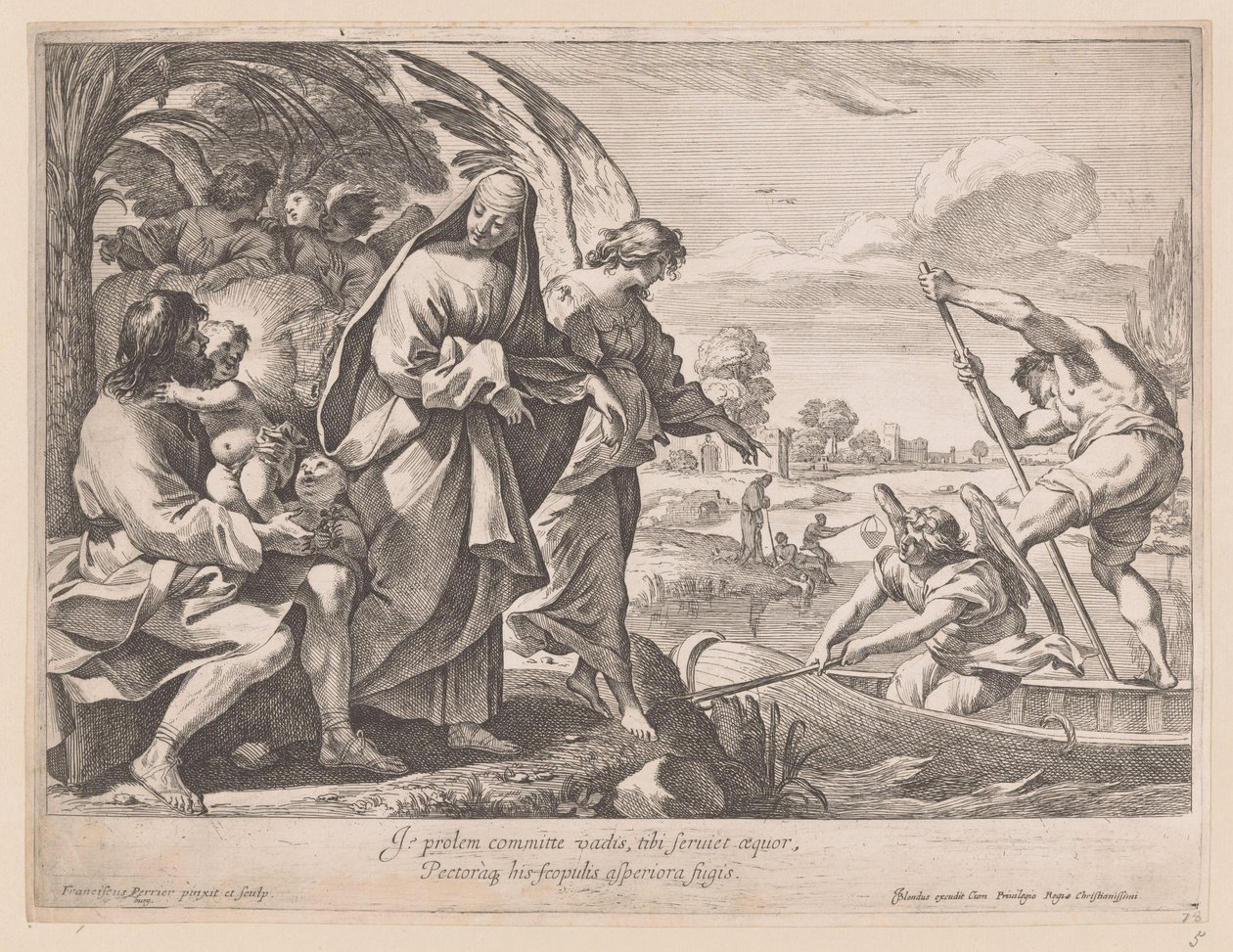 Flucht nach Ägypten von Francois Perrier