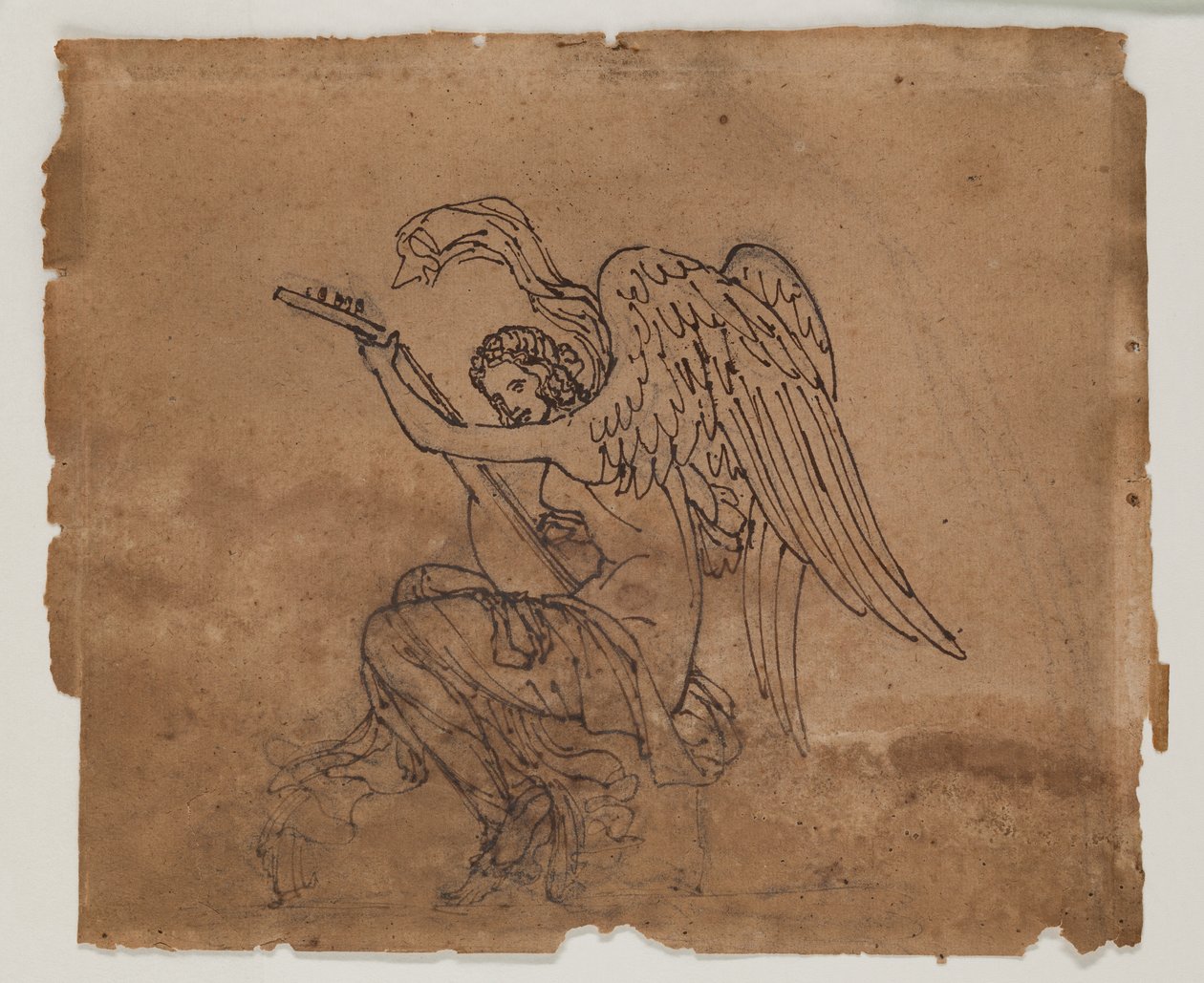 Allegorische Figur mit Laute, ca. 1825 von Francois Rude