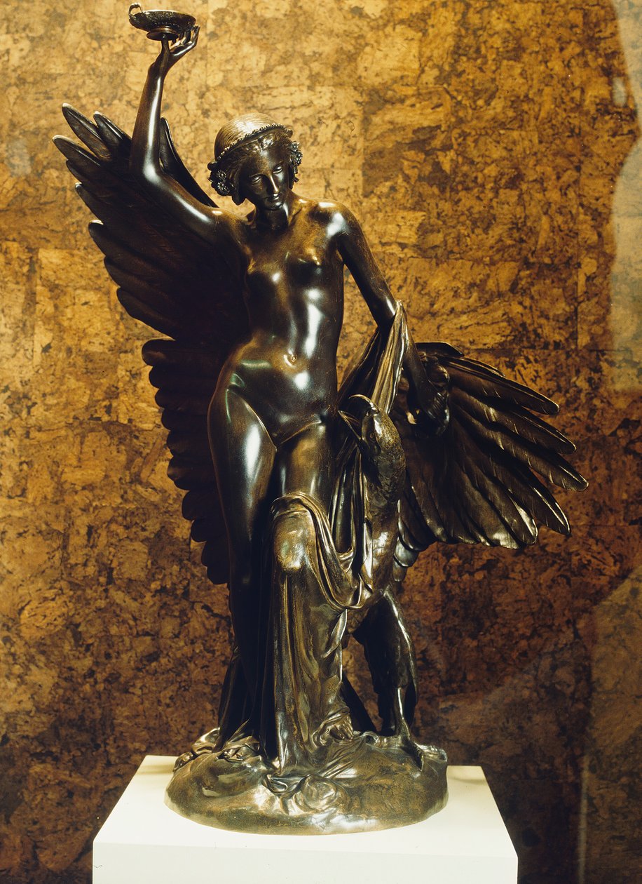 Hebe und der Adler des Jupiter, modelliert ca. 1852 gegossen ca. 1860-80 von Francois Rude