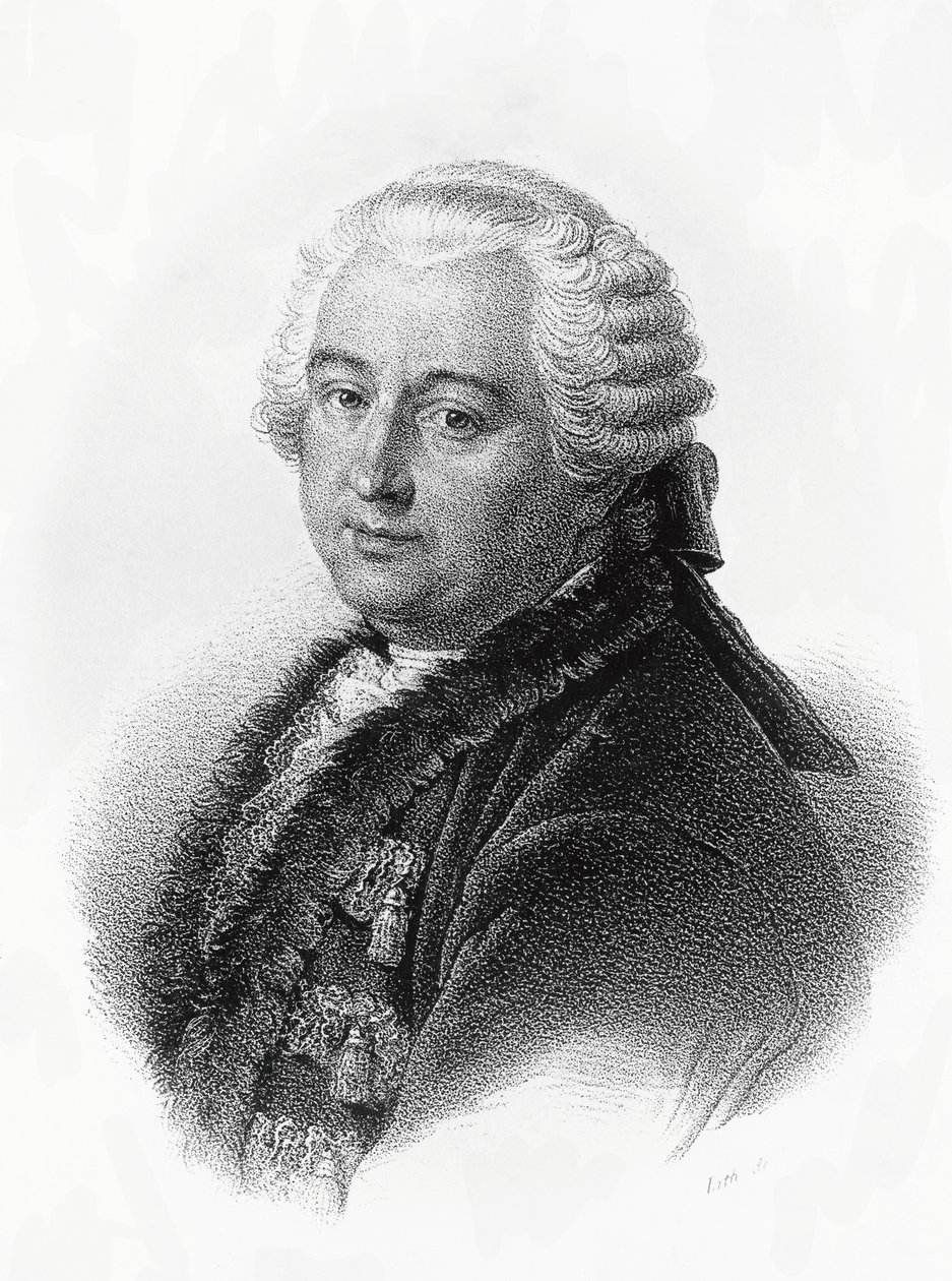 Porträt von Claude-Adrien Helvetius, französischer Schriftsteller und Philosoph, Gravur von Francois-Seraphin Delpech von Francois Seraphin Delpech