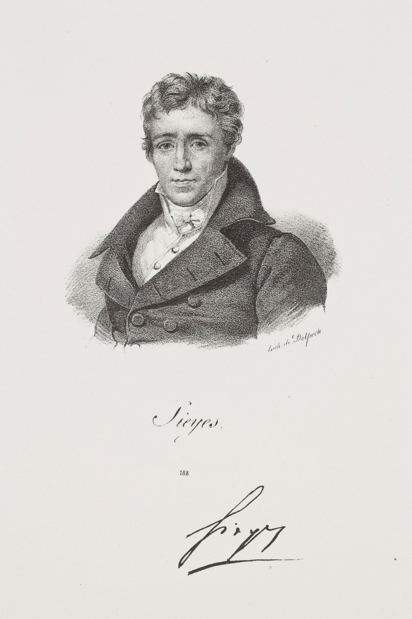 Porträt von Emmanuel Joseph Sieyès von Francois Seraphin Delpech