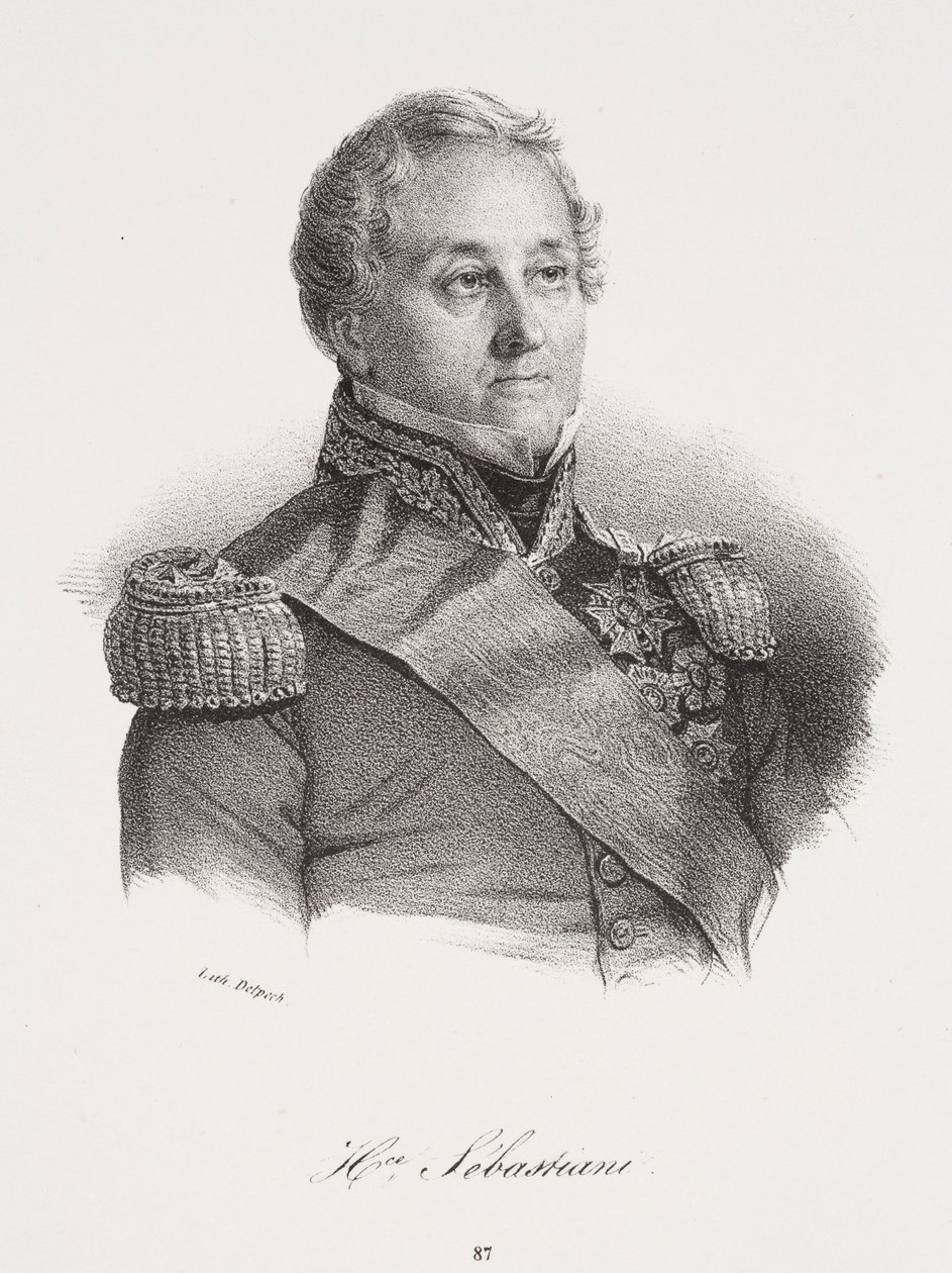 Porträt von Horace Sébastiani von Francois Seraphin Delpech