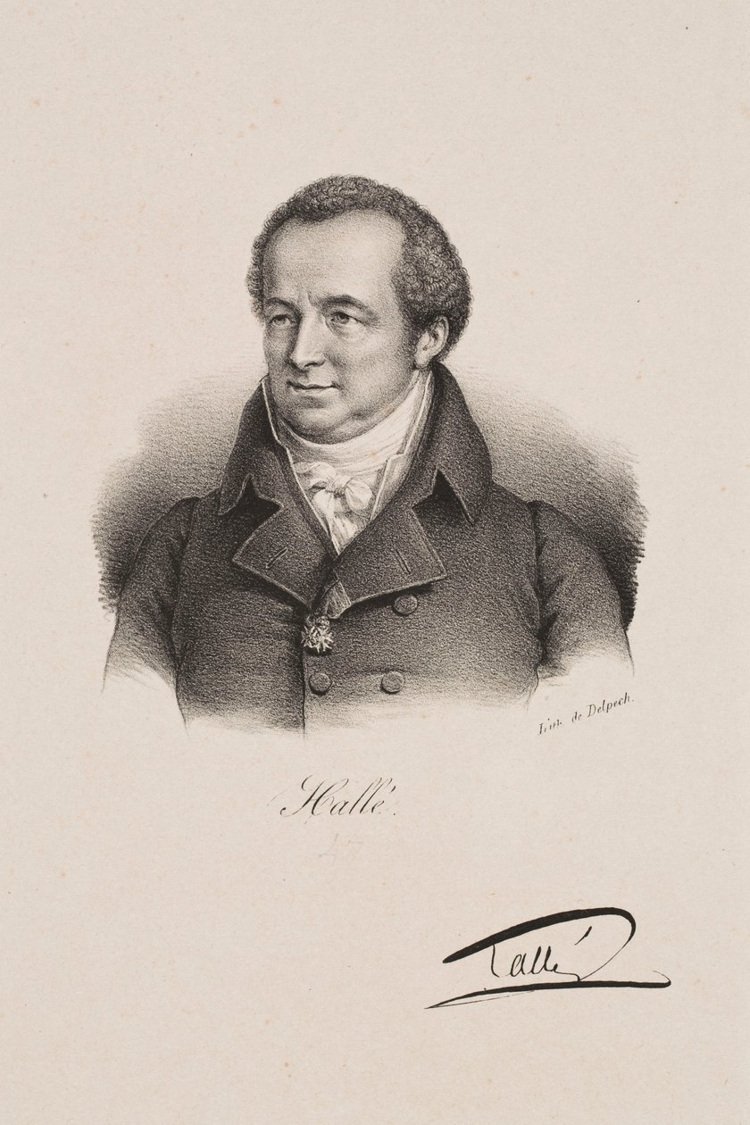 Porträt von Karl Halle von Francois Seraphin Delpech