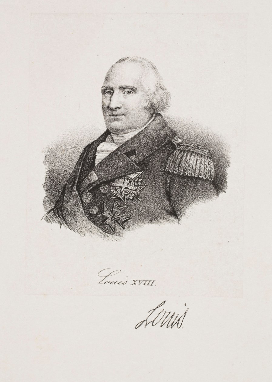 Porträt von König Ludwig XVIII von Francois Seraphin Delpech