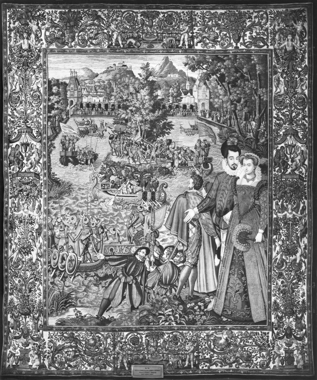 Wasserfest von Heinrich III. und Louise de Lorraine, Brüsseler Werkstatt von Francois after Quesnel